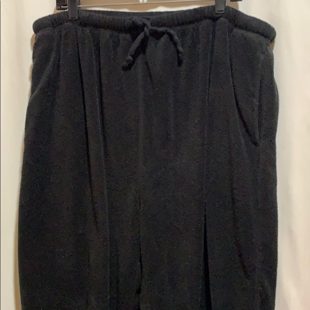 INTIMO BLK FLEECE LOUNGE PANT SZ XXL POLY